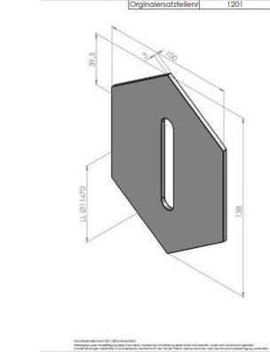 Abstreifer für Packerwalzen Lely 1201