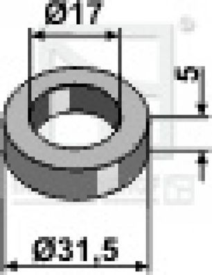Distanzscheibe 63-ROU-82 passend für Mulag Mulcher