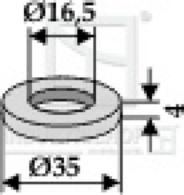 Distanzscheibe 63-AGM-503 passend für Maschio Mulcher
