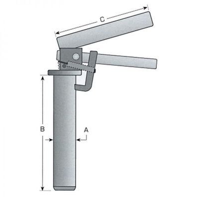 Einhand-Sicherungsbolzen Kupplungsbolzen Universal Schlepper + Anhängerbolzen