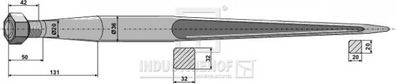 Frontladerzinken Großballenzinken 1400 M20x1.5mm Doppel-T32/32