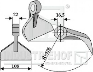 Hammerschlegel 63-RM-7-16 passend für Ferri, Kuhn Mulcher