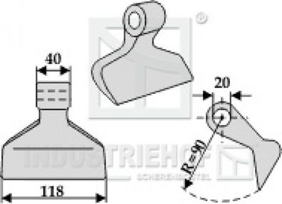 Hammerschlegel 63-RM-8-20 passend für Maschio Mulcher