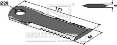 Schlegelmesser passend für Claas Strohhäcksler 634-CLA-14