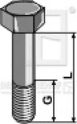 Schraube ohne Mutter 51-1680R M16 X 1.5 X 80 10.9 für Maschio Mulcher