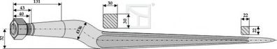 Silozinken / 18600 / Länge 600 mm Gewinde 22 x 1.5 mm (Weidemann)