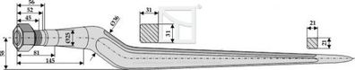 Silozinken / 18846 / Länge 830 mm Gewinde 24 x 1.5 mm (Zenz - Chief)