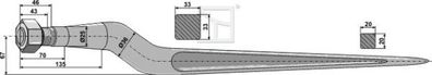 Silozinken / 18859 / Länge 820 mm Gewinde 22 x 1.5 mm (Alö)