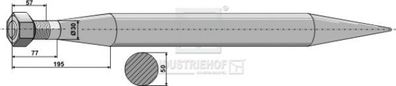 Frontladerzinken passend für Bressel&Lade L800 mm Profil/Rund