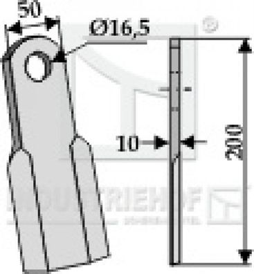 Y-Messer Mulchmesser 63-MAL-21 passend für Kverneland (Maletti) Mulcher