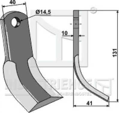 Y-Messer Mulchmesser 63-MAL-29 passend für Kverneland Maletti