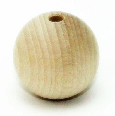 Buche Holzkugel unbehandelt 20 mm Durchmesser 4 mm Bohrung