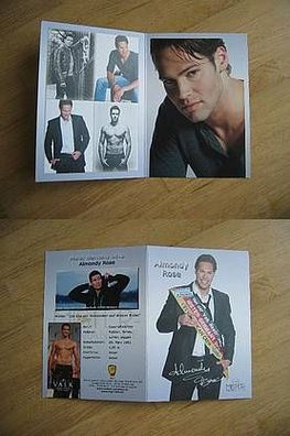 Mister Germany 2012 Almondy Rose - handsigniertes Autogramm!!!