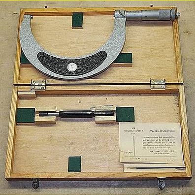 Bügelmessschraube Messschraube 125- 150 mm / 0,01 mm genau ( Mikrometer ) v.1969