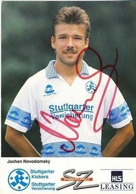 Jochen Novodomsky Stuttgarter Kickers 1991-92 + A6736