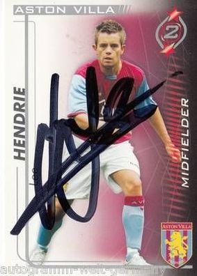 Lee Hendrie Aston Villa SB 2005-06 Original Signiert