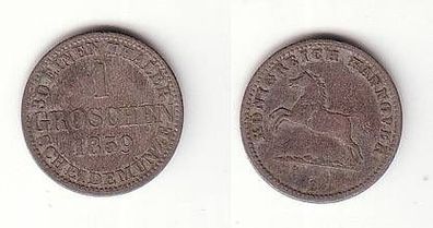 1 Groschen Silber Münze Hannover 1859