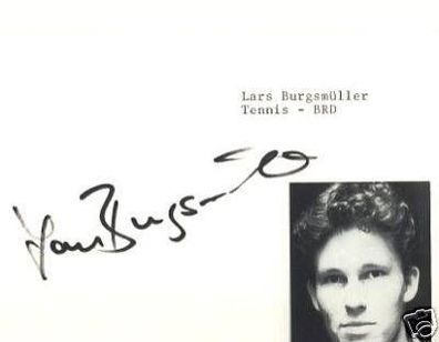 Lars Burgsmüller Tennis Autogrammkarte + 47913
