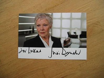 James Bond Schauspielerin Judi Dench - handsigniertes Autogramm!!!