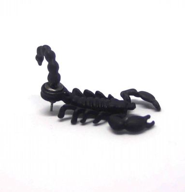 1 Stück Scorpion Ohrring-Stecker, Schwarz