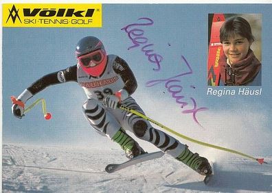 Regina Häusl Skialpine Autogrammkarte Original Signiert + A21379