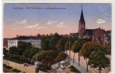 51153 Ak Saarburg Ecke Pfalzburger- u. Saargemünderstraße 1917