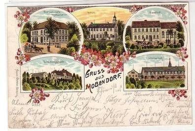 52134 Ak Lithographie Gruß aus Mobendorf 1905