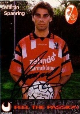 Martin Spanring SC Freiburg 1995/96 Autogrammkarte + 33393