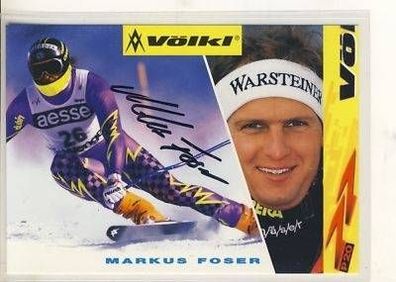 Markus Foser AK 90er Jahre Original Signiert + A 3006