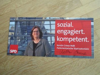 MdB SPD Staatssekretärin Kerstin Griese - handsigniertes Autogramm!!!