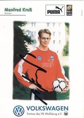 Manfred Kroß VFL Wolfsburg 1997-98 Autogrammkarte + 83120