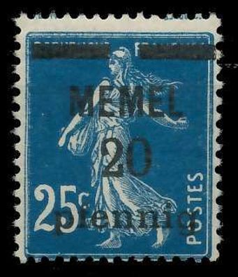 MEMEL 1920 Nr 20b postfrisch X8876CA