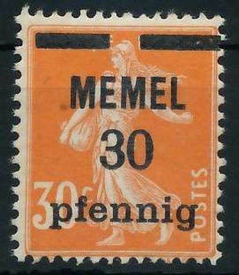 MEMEL 1920 Nr 21z postfrisch X8876DA