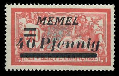 MEMEL 1922 Nr 60 postfrisch X88770E