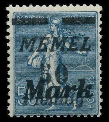 MEMEL 1923 Nr 123b postfrisch X887792