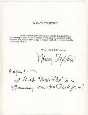Nancy Stafford TOP GF Original Signiert bek. aus Matlock + G 2124