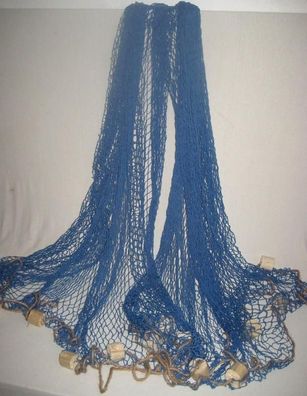 XXL- Fischernetz mit Schwimmern - 2,5x 2,5 m- Farbe blau