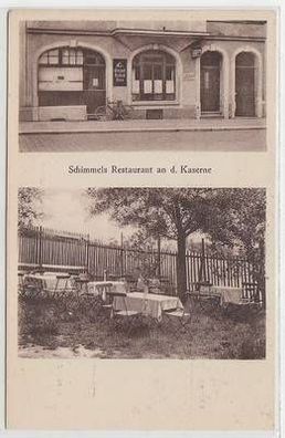 51229 Ak Gera Schimmels Restaurant an der Kaserne um 1920