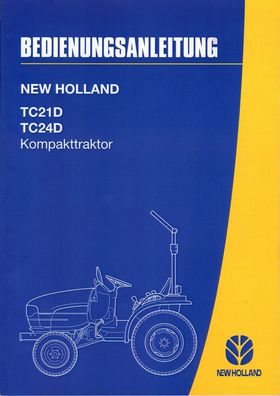 Originale Bedienungsanleitung New Holland TC 21D und TC 24D Kompakttraktor