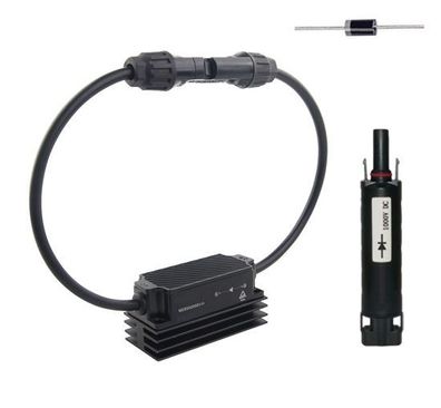 Diodenstecker MC4 kompatibel (Strom wählen) H4 Solarstecker Connector UV beständig