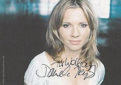 Daniela Preuss, persönlich signierte Autogrammkarte