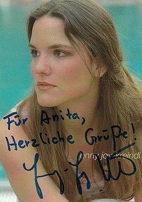 Jenny Joy Kreindl, persönlich signierte Autogrammkarte