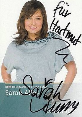 Sarah Alles, persönlich signierte Autogrammkarte (2)