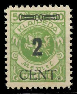 MEMEL 1923 Nr 185 postfrisch X887832