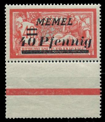 MEMEL 1922 Nr 60 postfrisch URA X8878B6