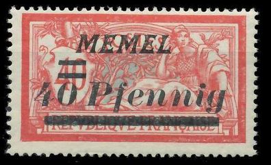 MEMEL 1922 Nr 60 postfrisch X8878D2