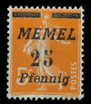 MEMEL 1922 Nr 58 postfrisch X887952