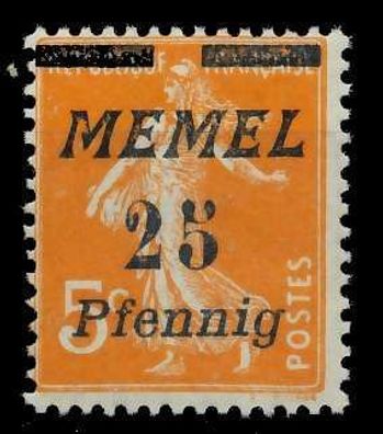 MEMEL 1922 Nr 58 postfrisch X88795E