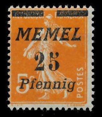 MEMEL 1922 Nr 58 postfrisch X887966