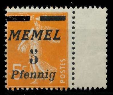 MEMEL 1922 Nr 52 postfrisch SRA X8879FE